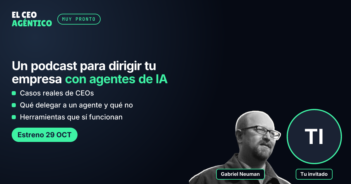 Muestra de la plantilla El CEO agéntico: promo