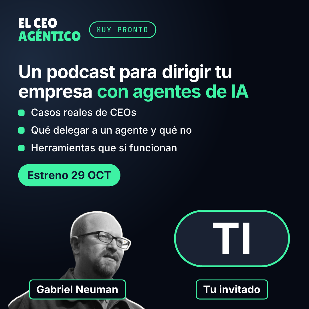 Plantilla El CEO agéntico: promo en 1080×1080