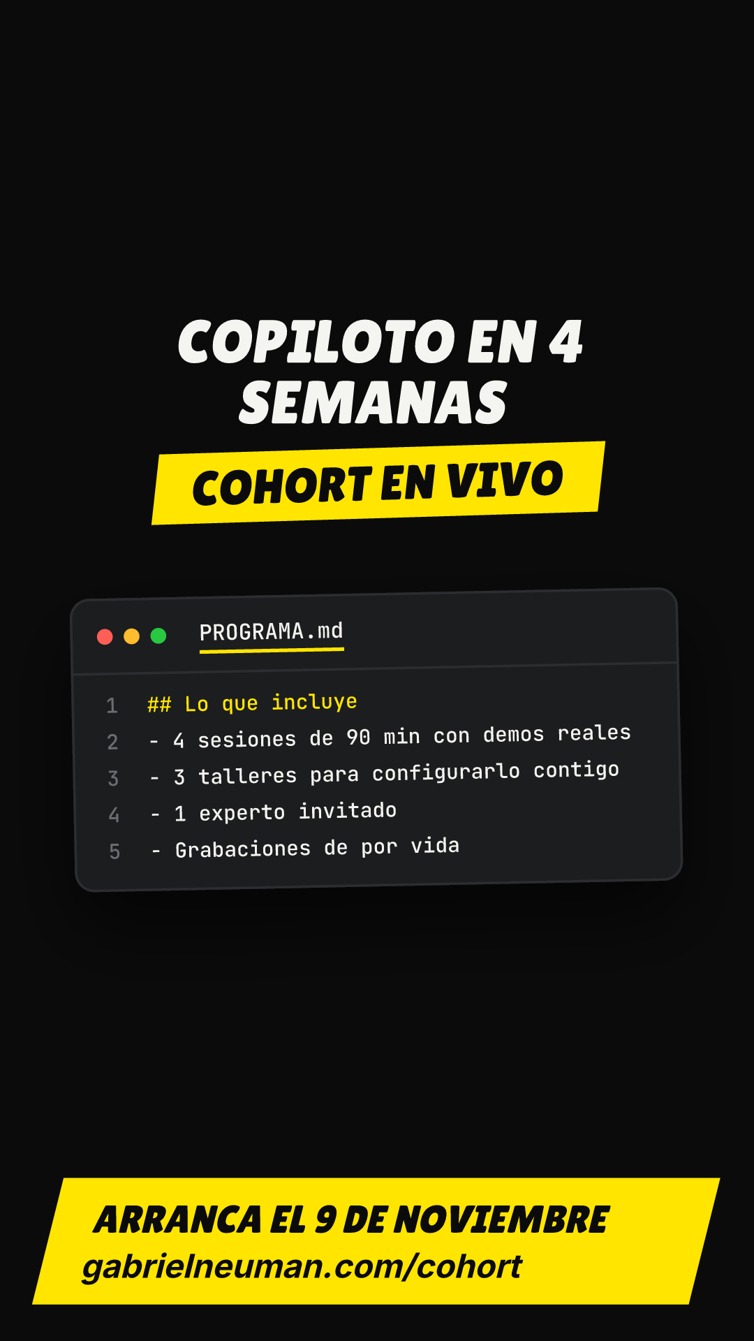 Plantilla Cohort en 1080×1920