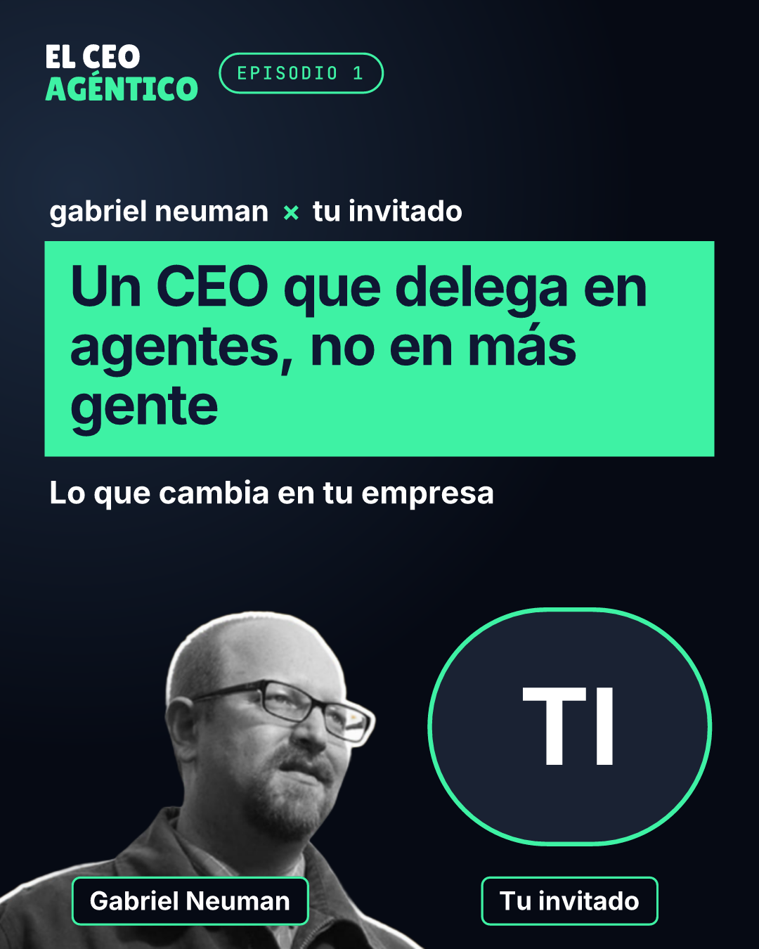 Plantilla El CEO agéntico en 1080×1350