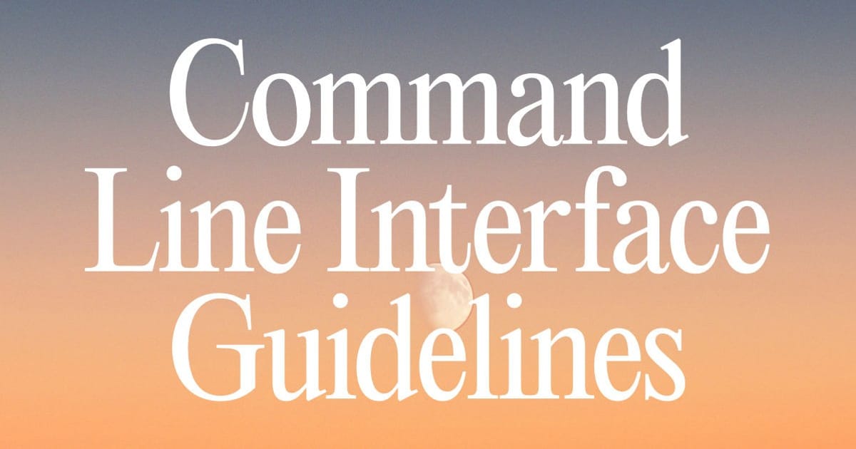 Imagen OG de Command Line Interface Guidelines