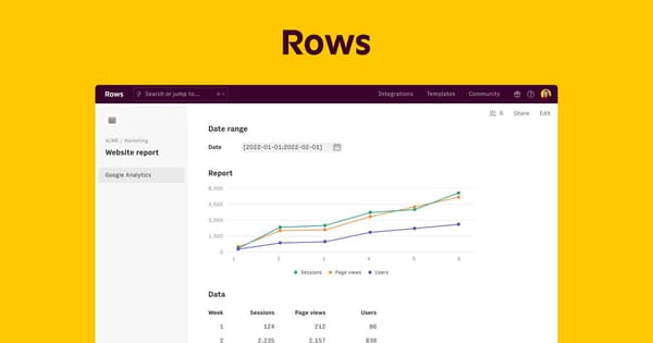 Imagen OG de Rows