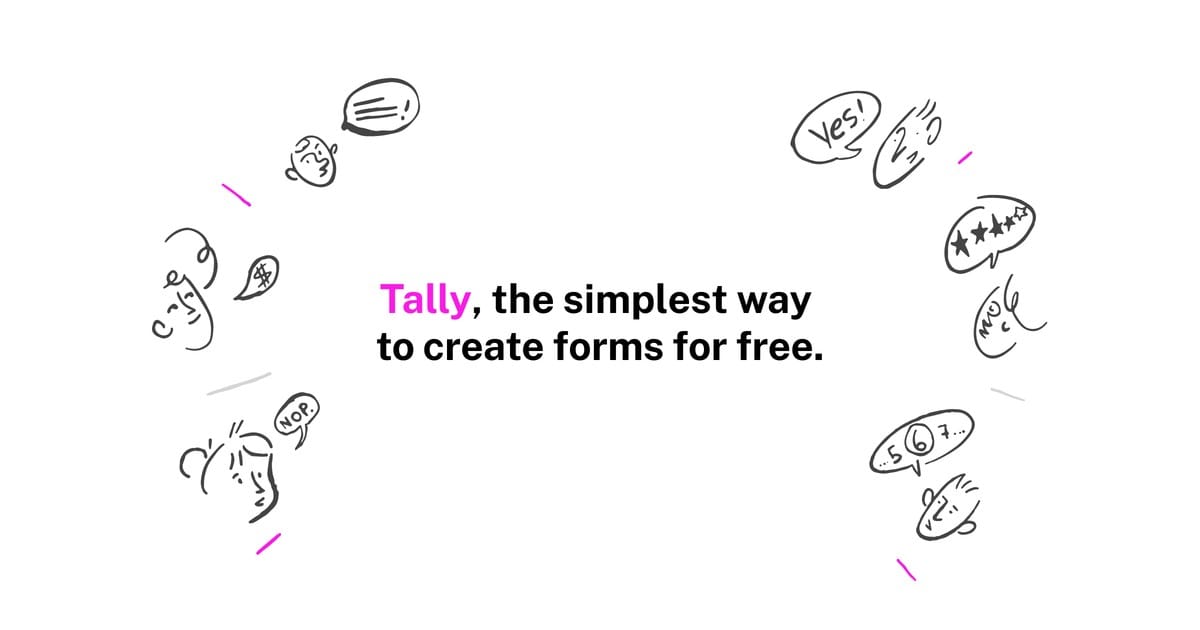 Imagen OG de Tally Forms